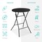 Best Choice Products 32in Bar Height Folding Table, Indoor Outdoor Accessory w/ Thick Table Top, 330lb Capacity